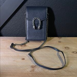 Tiffany & Fred - Full Grain Leather Crossbody Phone Bag